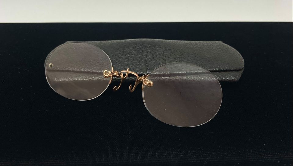 102 Year Old 10K Yellow Gold Antique Eyeglasses