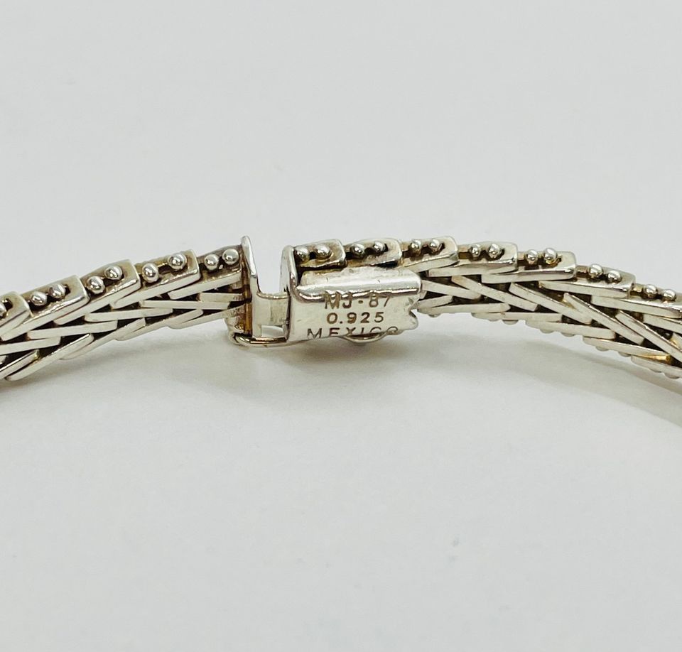 Handmade Sterling Silver vintage style bracelet