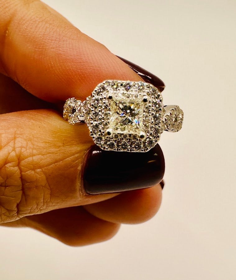 Custom Order Cancellation Deal "VERA WANG Wedding set 1.50CTW Natural Diamonds