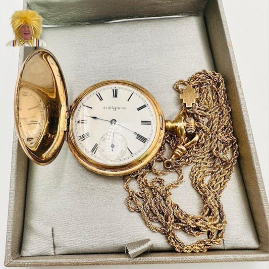 14 karat Solid Gold 15 Jewels Elgin Pocket Watch