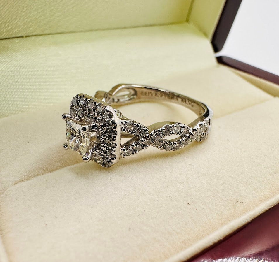 Custom Order Cancellation Deal "VERA WANG Wedding set 1.50CTW Natural Diamonds