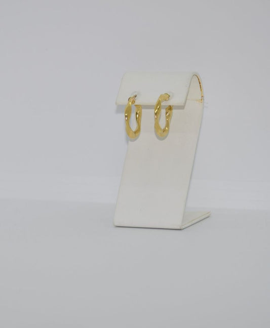 18k 23mm Yellow Gold Hoop Earrings